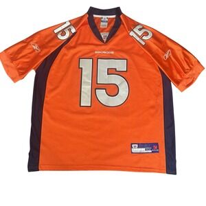 Men's Reebok Brandon Marshall #15 Denver Broncos Authentic Sz 52 - Orange